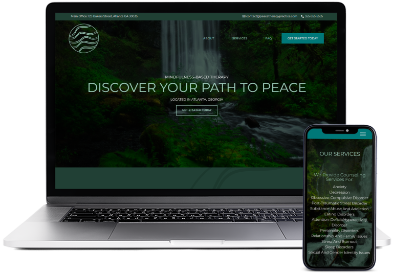 Peace Laptop and Phone Mockup